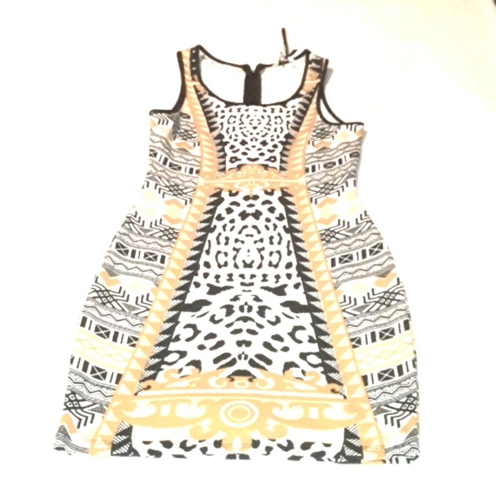NWT Buffalo African Print Bodycon Dress Small
